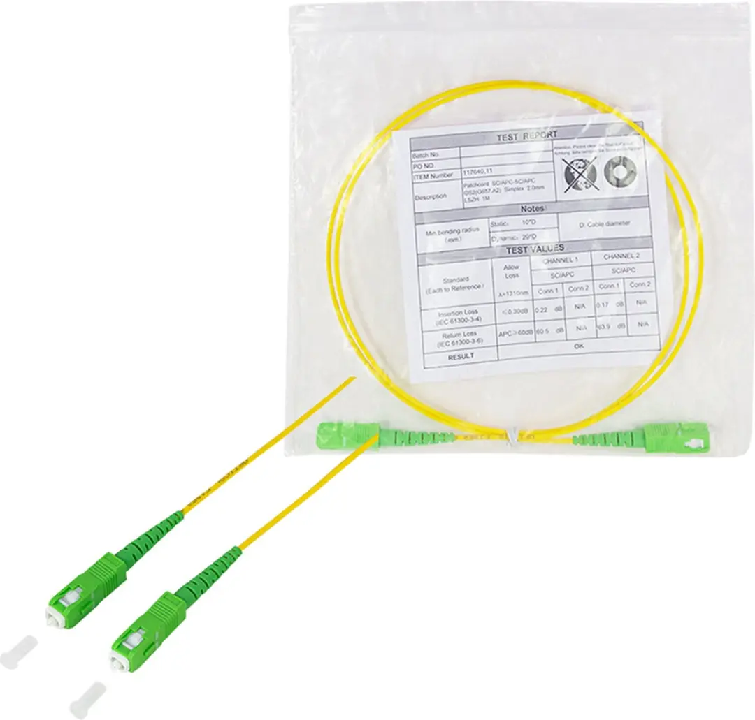 Logilink FPSSC01 InfiniBand Glasvezelkabel SC - Geel