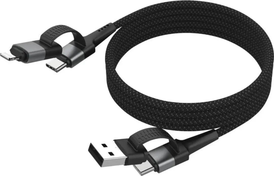 Ansmann USB-kabel 1700-0188 USB-A/USB-C/Lightning 120cm