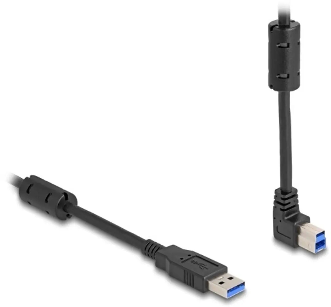 Delock USB-A naar USB-B Haaks Kabel 5m