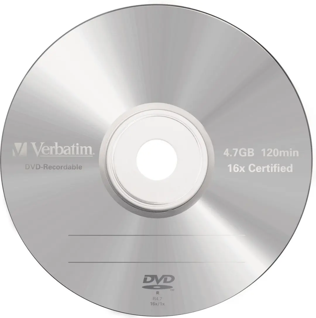 Verbatim 43519 DVD-R Matt Silver - 5 Stuks