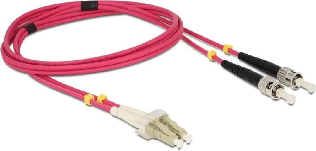 Delock LC-ST Glasvezelkabel 1m - Violet