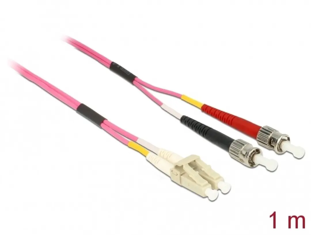 Delock LC-ST Glasvezelkabel 1m