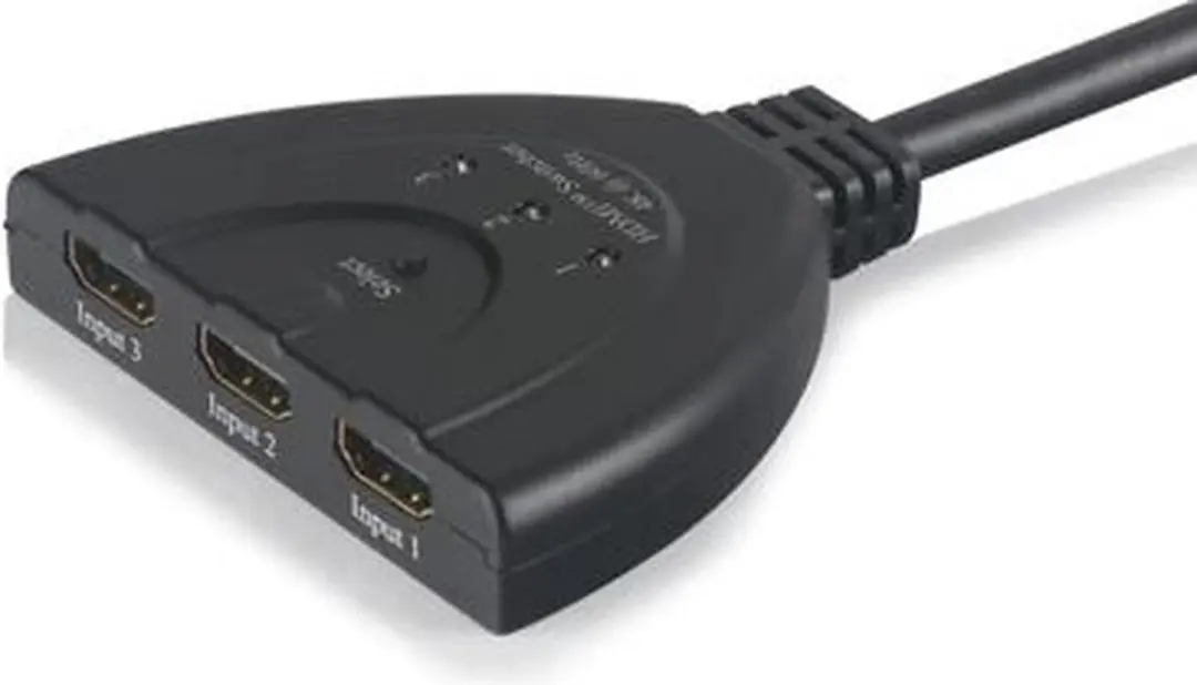 NÖRDIC SGM-115 HDMI Pigtail Switch 3x1 - 4K60 - Zwart