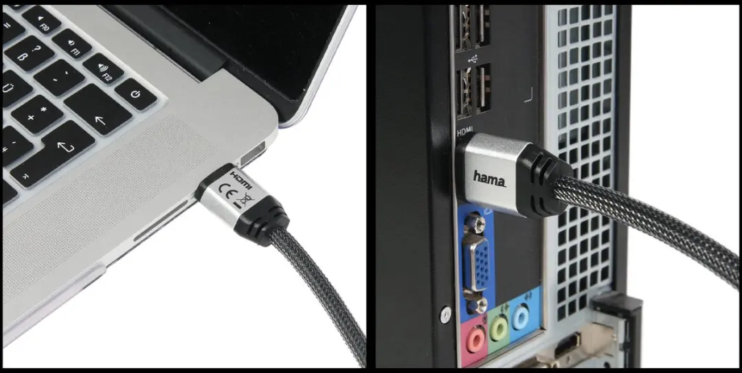 Hama HDMI-kabel 1,5m Antraciet - Metalen connector
