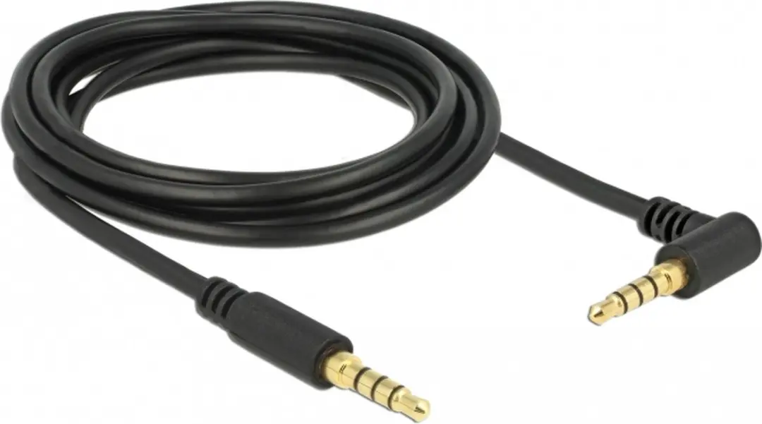 Delock 3,5mm Jack 4-polig Audio/Video Kabel - Haaks - 3m