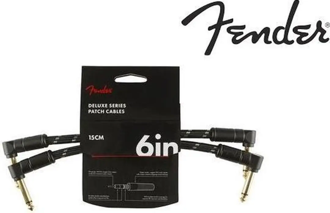 Fender Deluxe Series Instrumentkabel 150mm - Stereo - Tweed