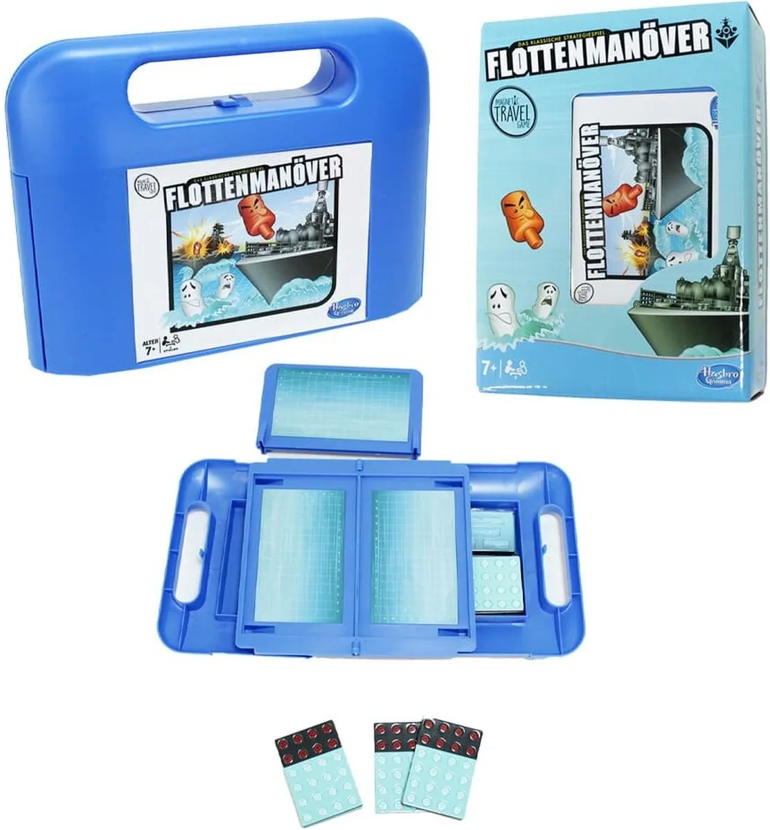 Hasbro Magnetic Travel Battleship Reisspel - 2 Spelers