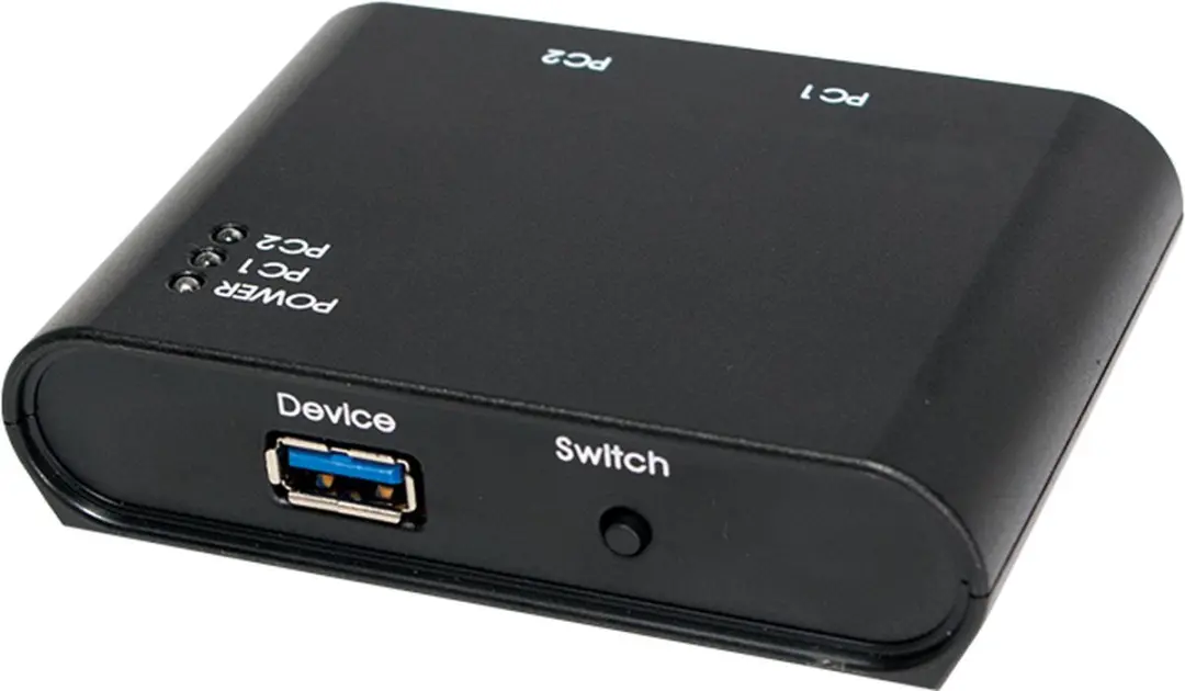 Logilink UA0216 USB 3.2 Schakelaar 2 Poorten - Zwart