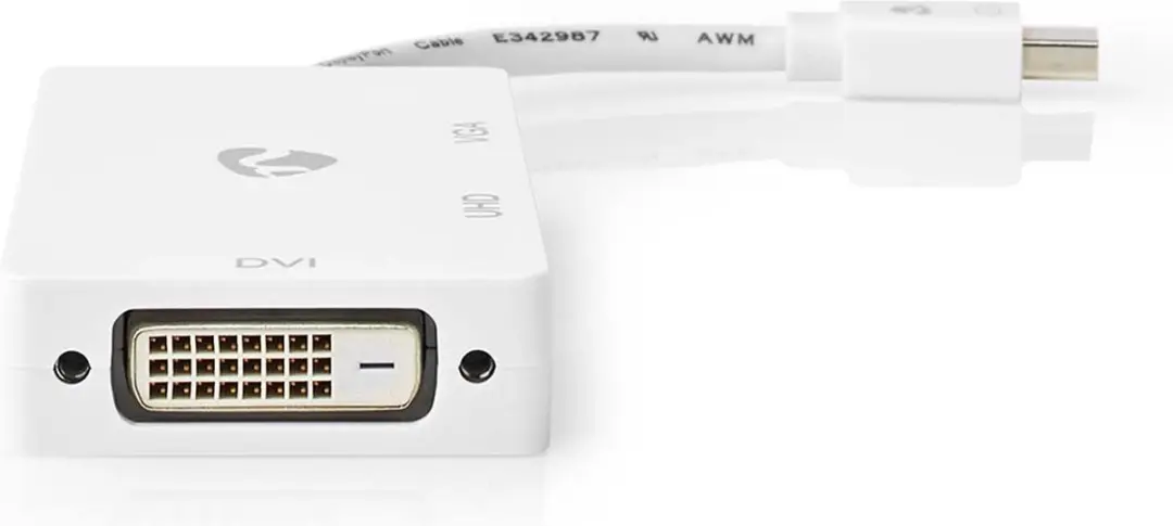 Nedis DisplayPort Adapter CCGB37466WT02 - 4K@60Hz - 0,2m - Wit