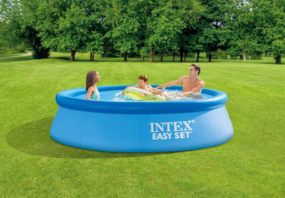 Intex Easy Set Opblaaszwembad 28122GN - Ø305cm x 76cm - Blauw/Donkerblauw