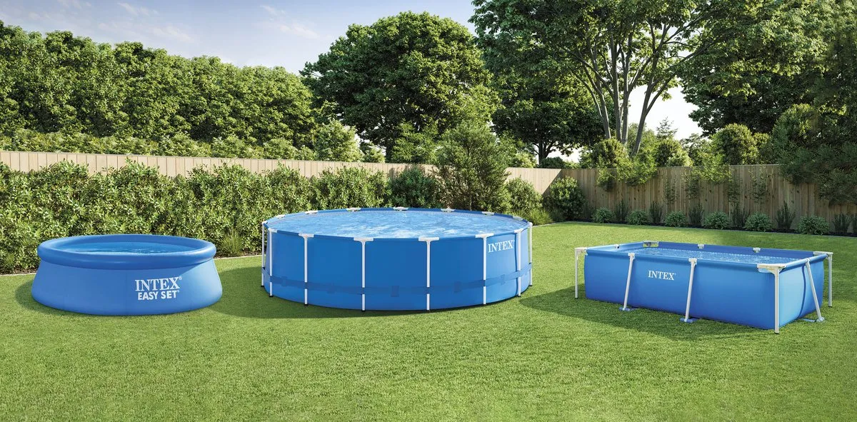 Intex Easy Set Opblaaszwembad 28122GN - Ø305cm x 76cm - Blauw/Donkerblauw