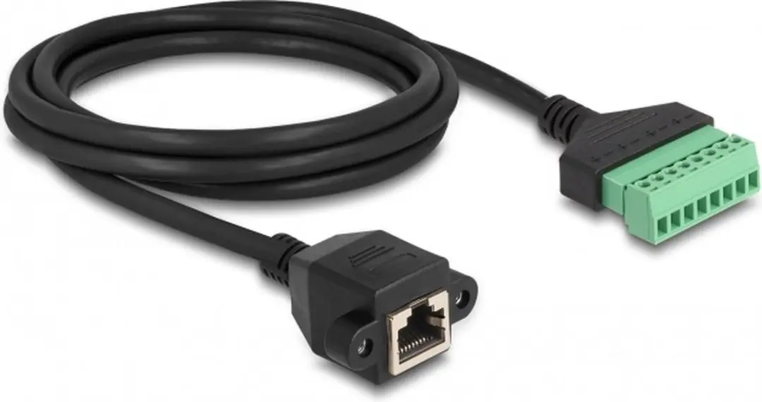 Delock RJ45 Terminal Block Kabel CAT6 U/UTP