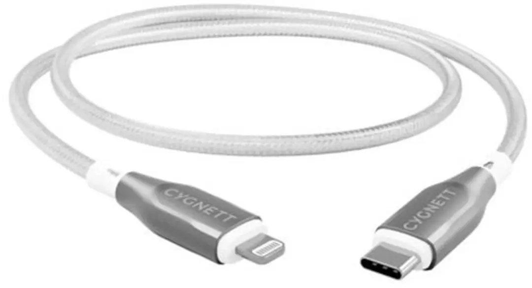 Cygnett USB-C naar Apple Lightning Kabel 1m - Wit - afbeelding 6 van 6