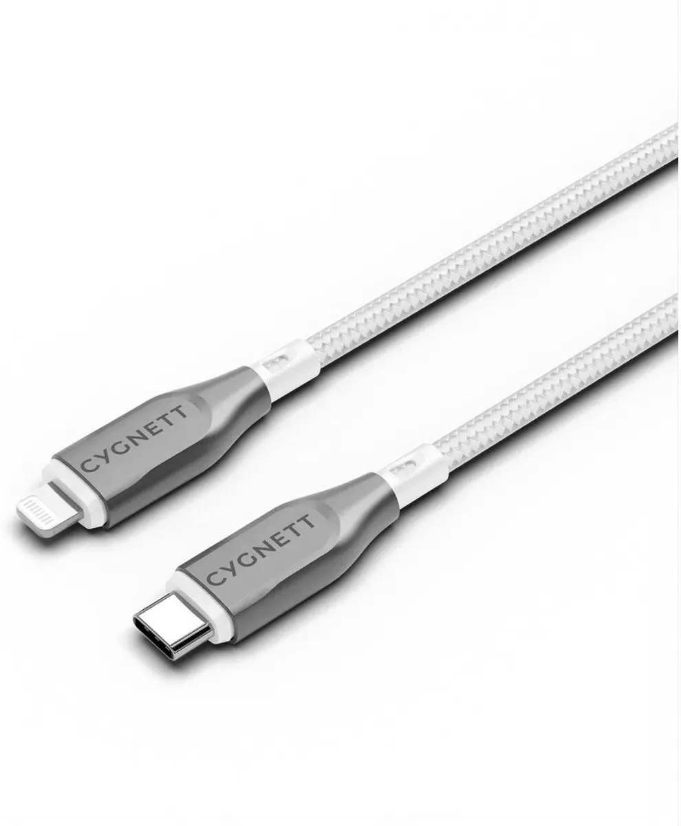 Cygnett USB-C naar Apple Lightning Kabel 1m - Wit