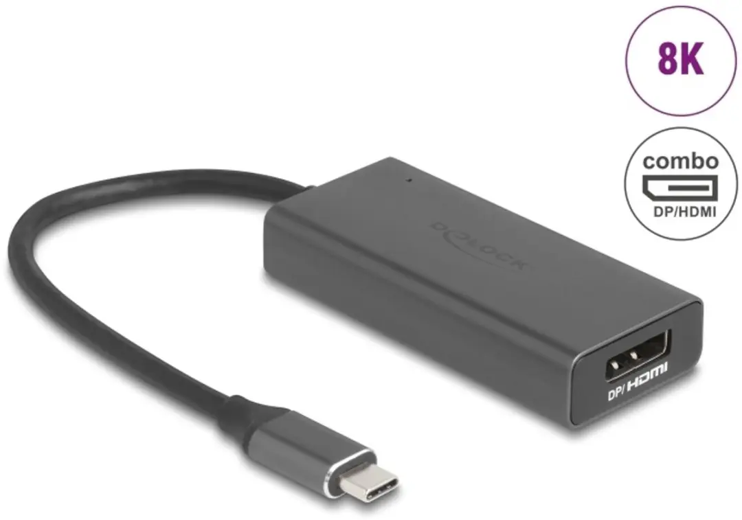 Delock USB-C Adapter HDMI/DisplayPort 8K