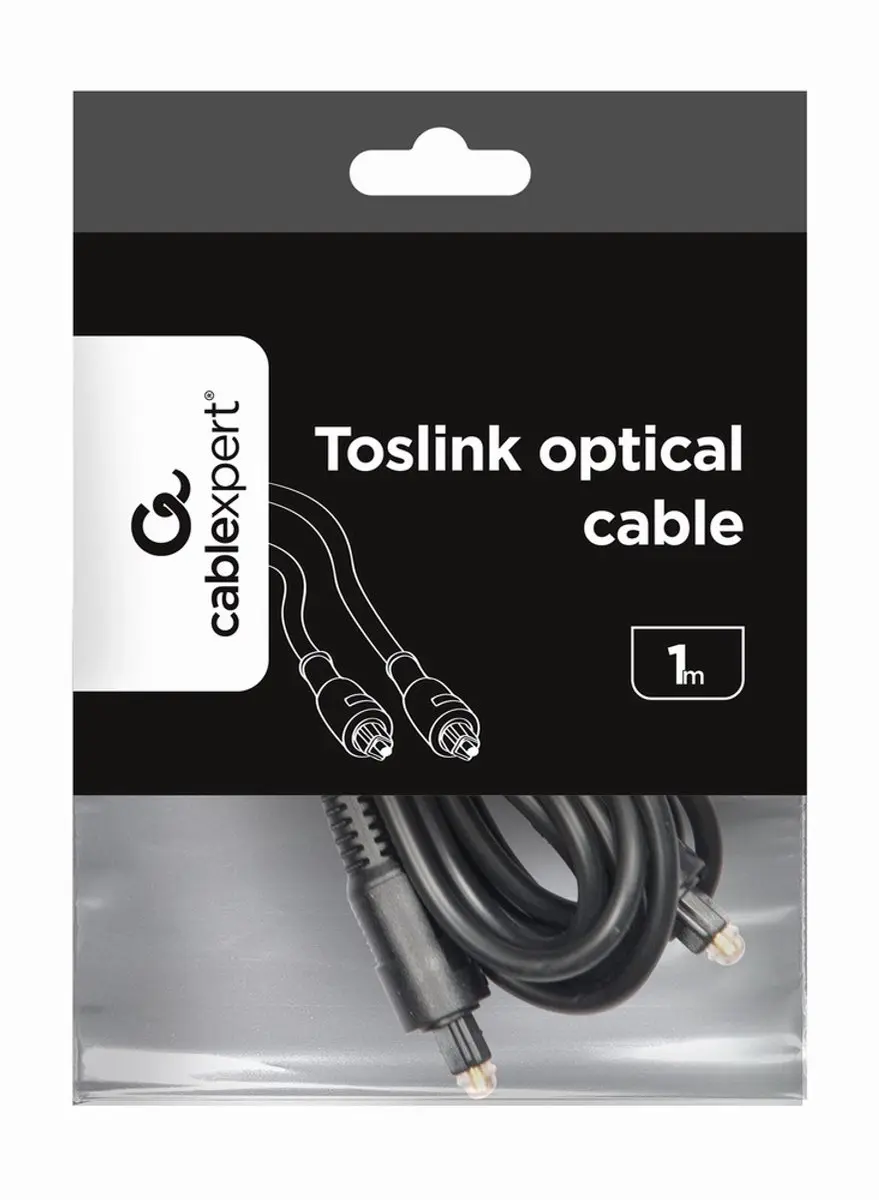 Gembird CablExpert CC-OPT-1M Optische Toslinkkabel 1m - Zwart