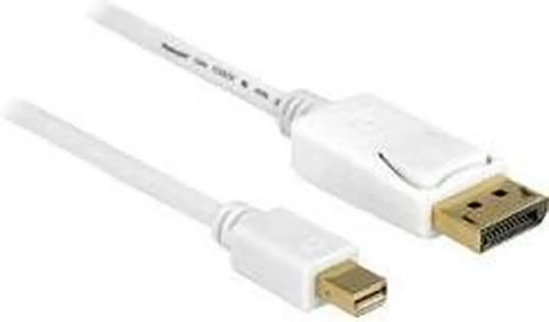Delock Mini DisplayPort - DisplayPort Kabel 7m - 4K 60Hz - Wit - afbeelding 6 van 6