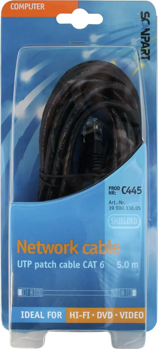 Scanpart Bandridge VCL7105 Netwerkkabel RJ45 5m