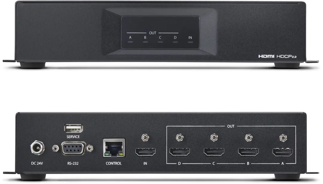 Startech ST124HDVW 2x2 Videomuurcontroller 4K 60Hz - Zwart