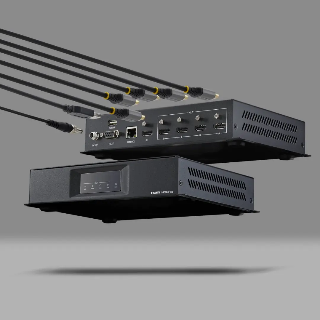 Startech ST124HDVW 2x2 Videomuurcontroller 4K 60Hz - Zwart