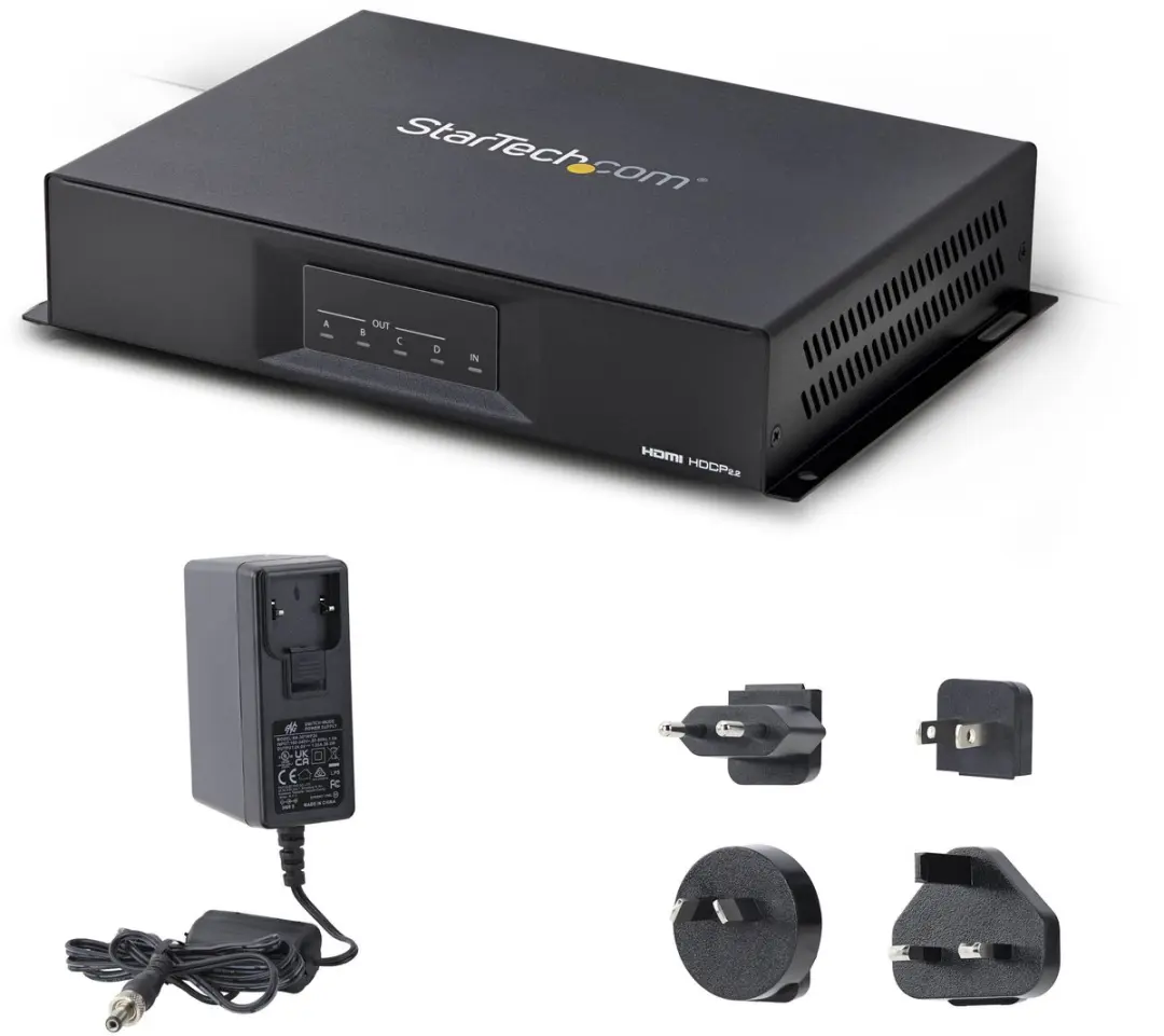 Startech ST124HDVW 2x2 Videomuurcontroller 4K 60Hz - Zwart