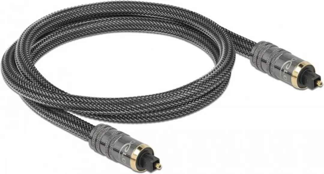 Delock TOSLINK Kabel Mannelijk - Mannelijk 1m - Antraciet