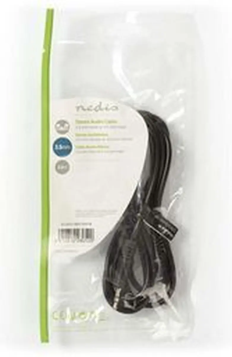 Nedis Stereo-Audiokabel 3,5mm - 2m - Zwart