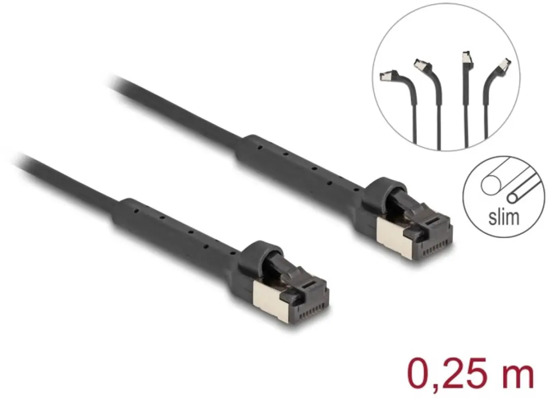 Delock RJ45 Cat.6A U/FTP Gevlochten Kabel