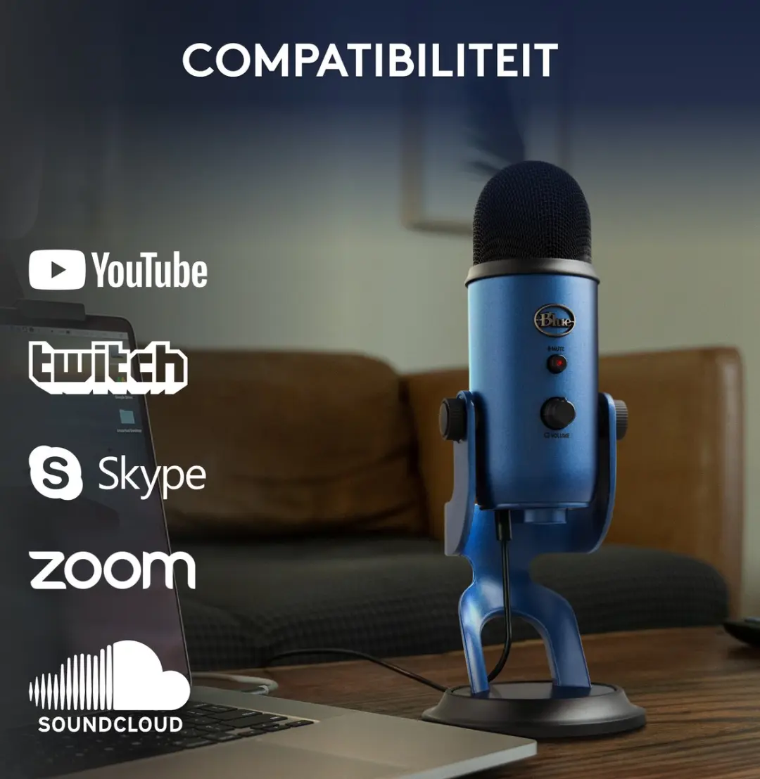Blue Yeti 988-000232 USB Microfoon - Midnight Blue
