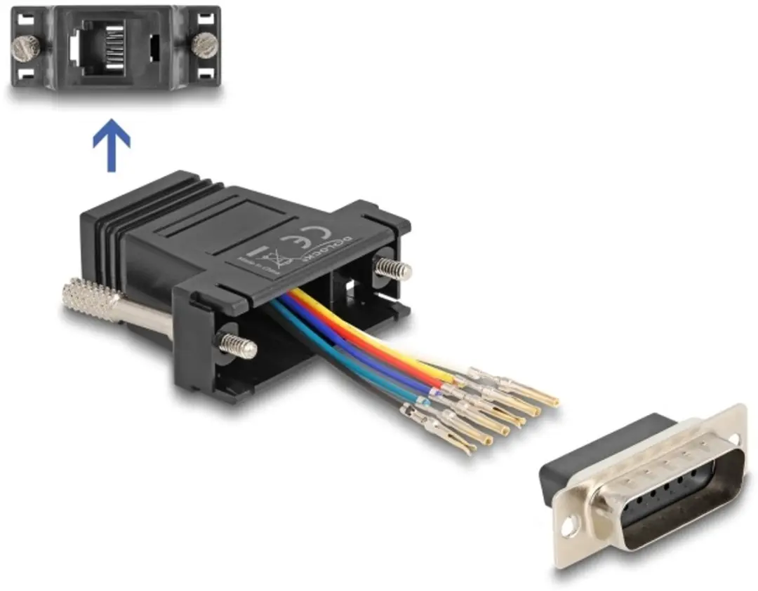 Delock D-Sub 15 naar RJ12 Adapterkit