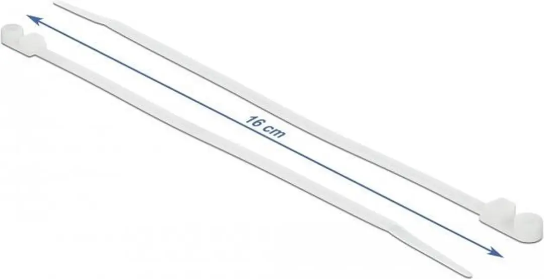 Delock Tie-wraps 160x4,8mm - 10 Stuks - Transparant