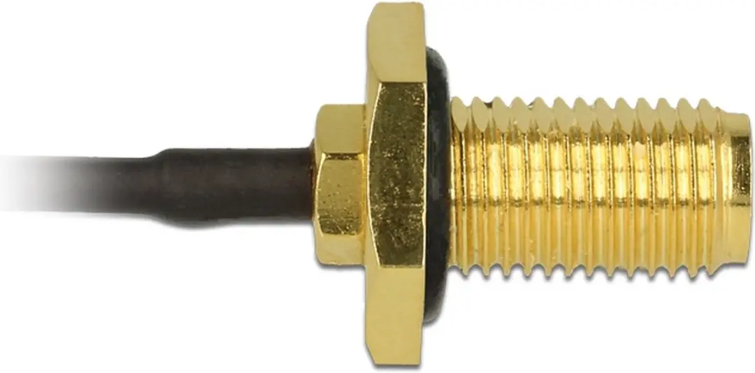Delock MHF I SMA Kabel 0,10m - Micro Coax 1,13mm - 50 Ohm