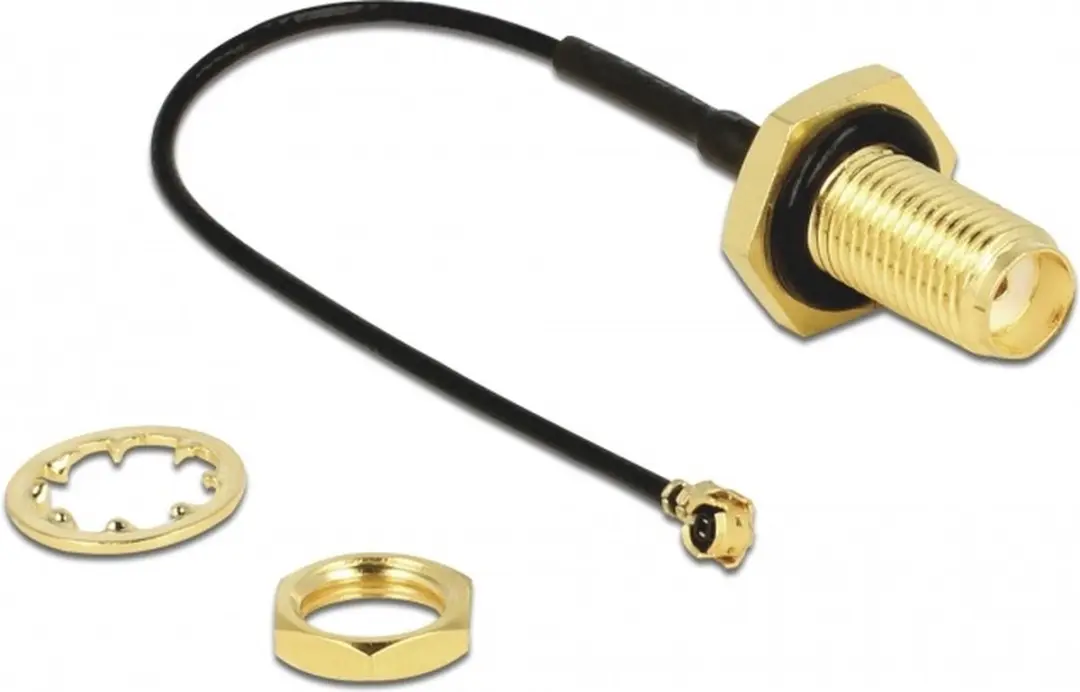 Delock MHF I SMA Kabel 0,10m