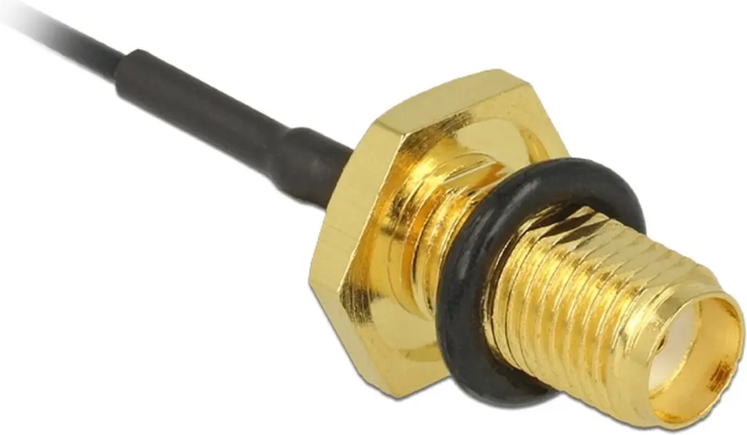 Delock MHF I SMA Kabel 0,10m - Micro Coax 1,13mm - 50 Ohm