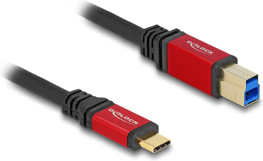 Delock USB-C naar USB-B Kabel 5Gbps 10W 2m