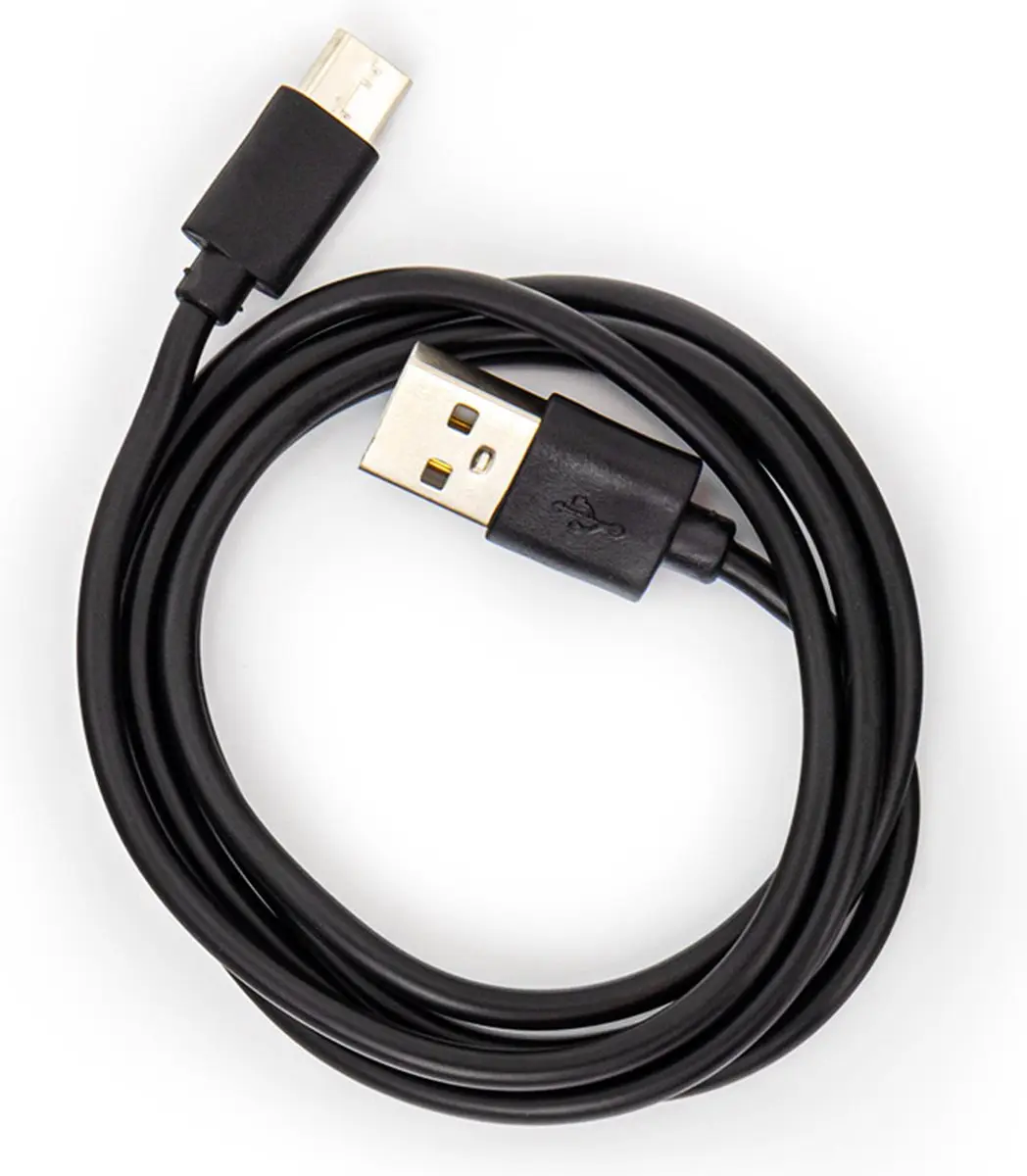 Caliber USB-A naar USB-C Verloopkabel 1m - Zwart