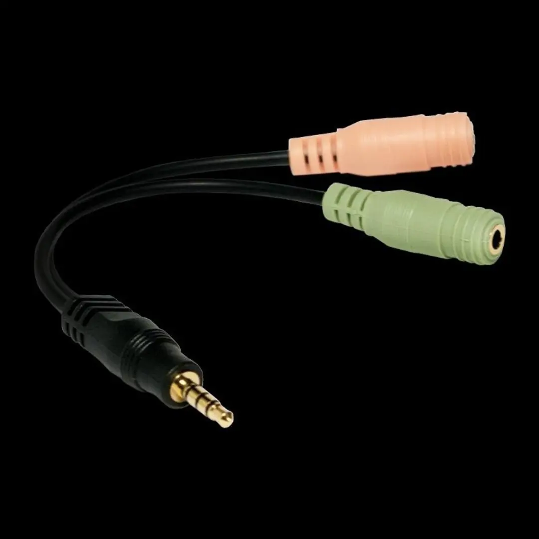 Logilink CA0021 Audio Splitter 3,5mm - Zwart - afbeelding 6 van 6