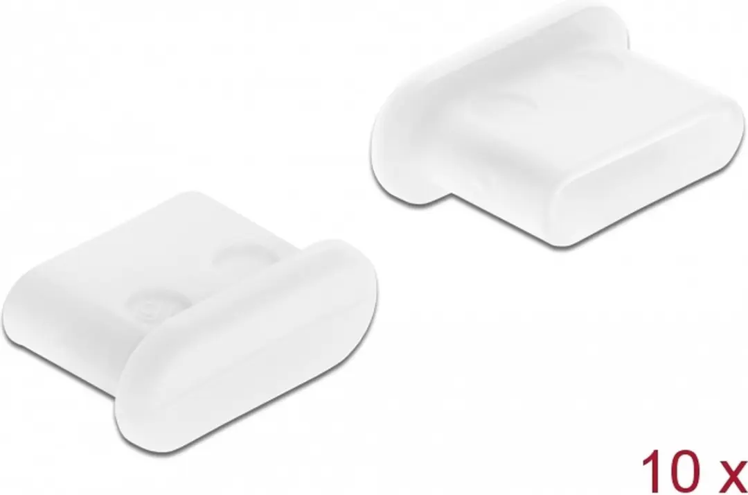 Delock USB-C Afsluitdoppen - 10 Stuks - Wit