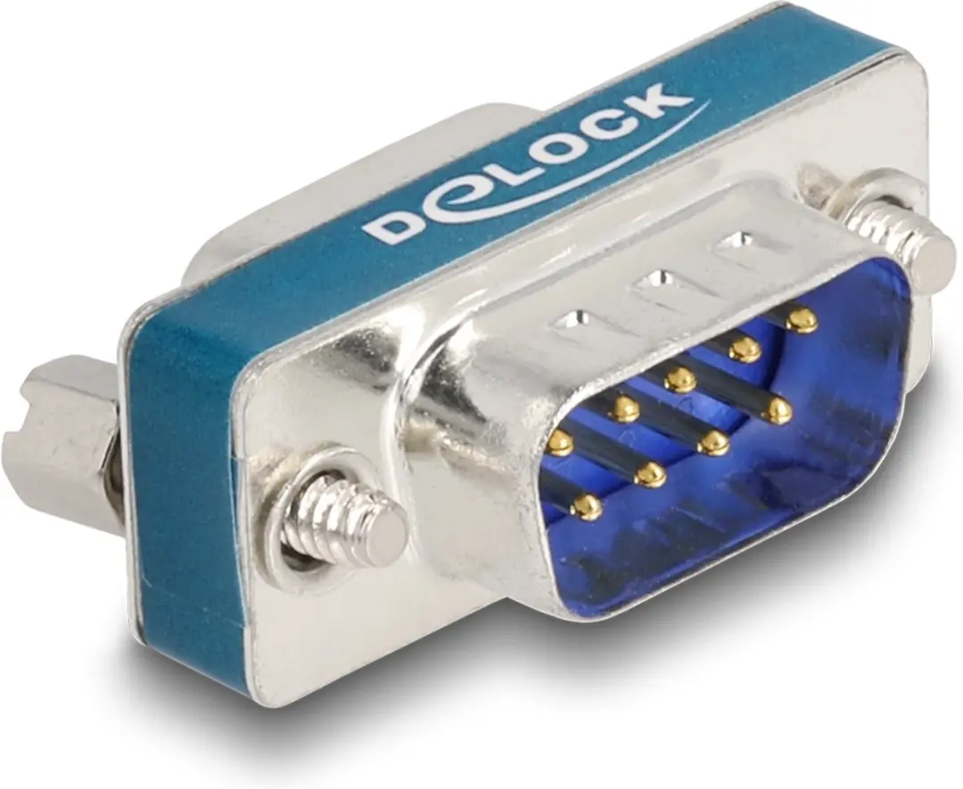Delock RF/EMI Suppressiefilter D-Sub 9 M/F - Blauw/Zilver
