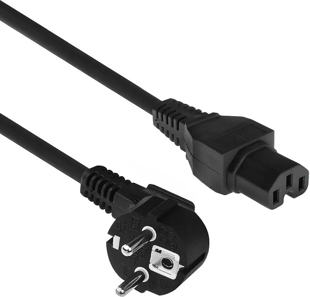 ACT AK5312 Schuko Netsnoer - 1m - Zwart