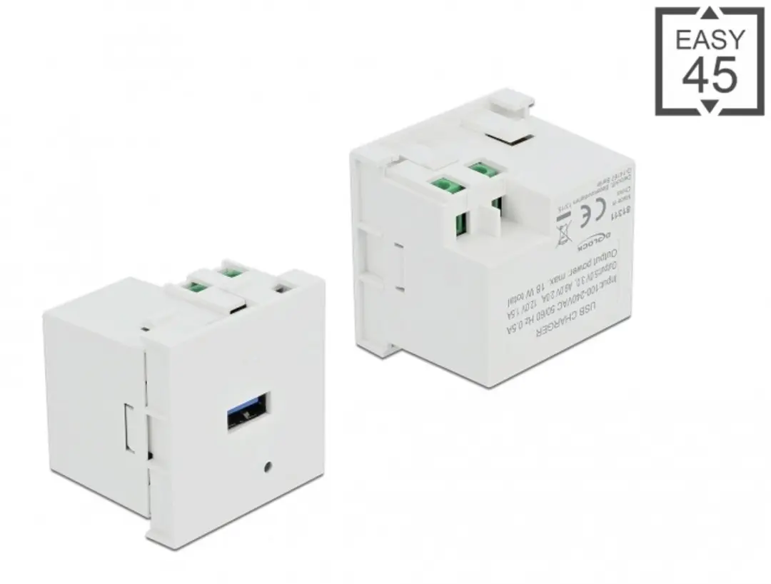 Delock Easy 45 USB Type-A Oplader Module