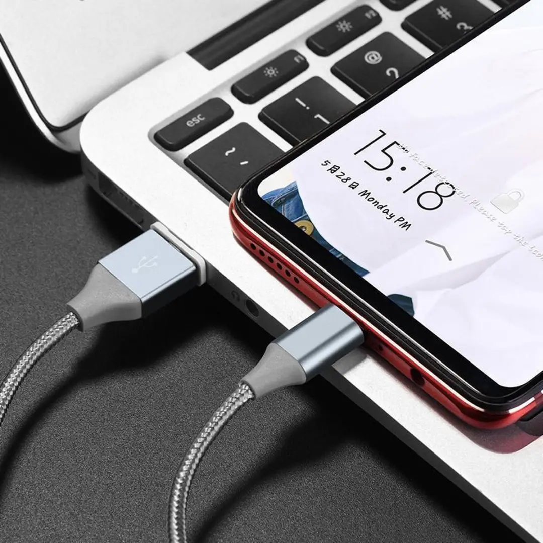 Hoco Micro USB Magnetische Kabel 100cm - Grijs - afbeelding 6 van 6