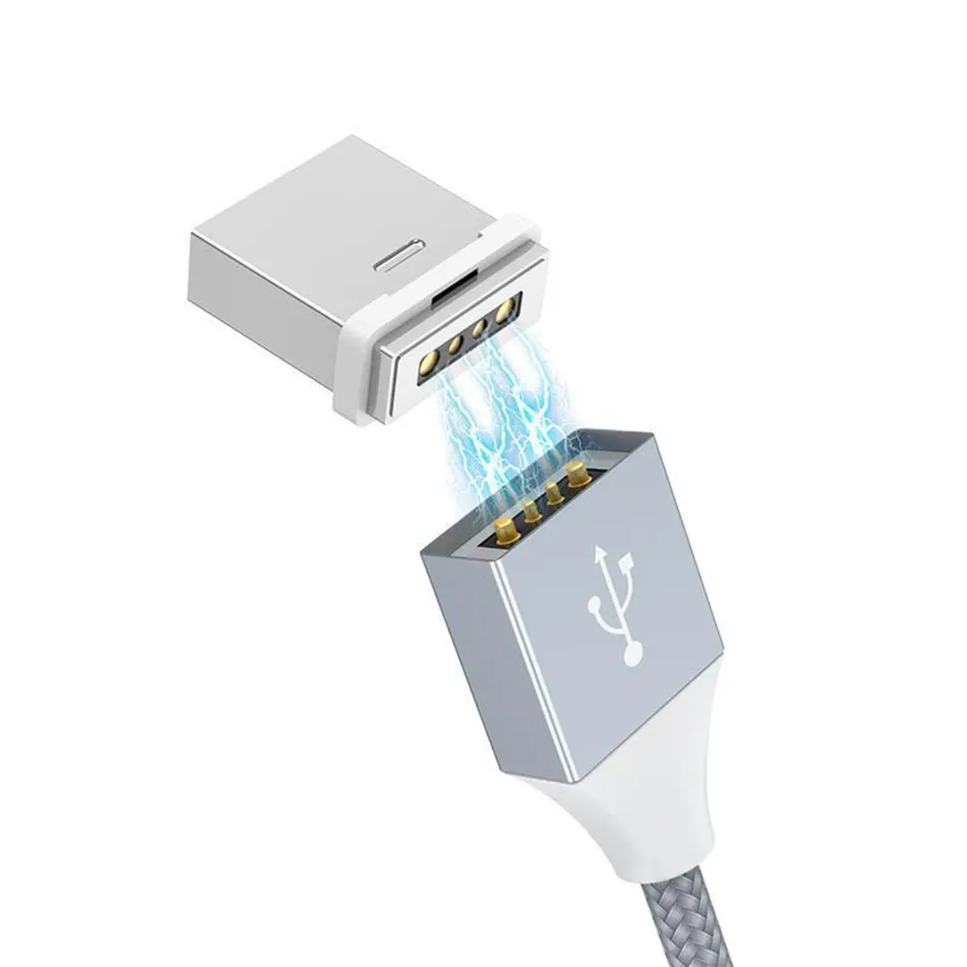 Hoco Micro USB Magnetische Kabel 100cm - Grijs