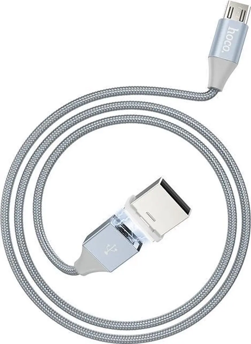 Hoco Micro USB Magnetische Kabel 100cm - Grijs