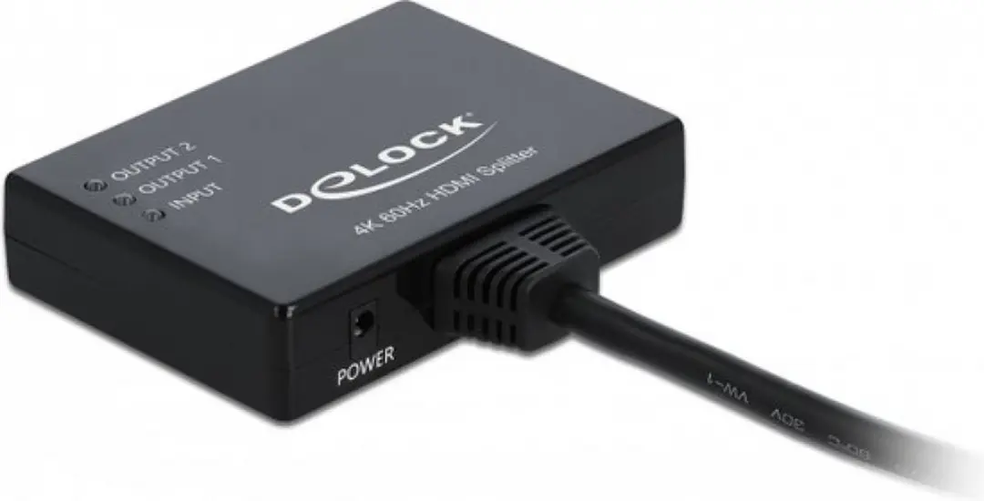 Delock HDMI Splitter 87747 - 1x2 - 4K 60Hz - Zwart