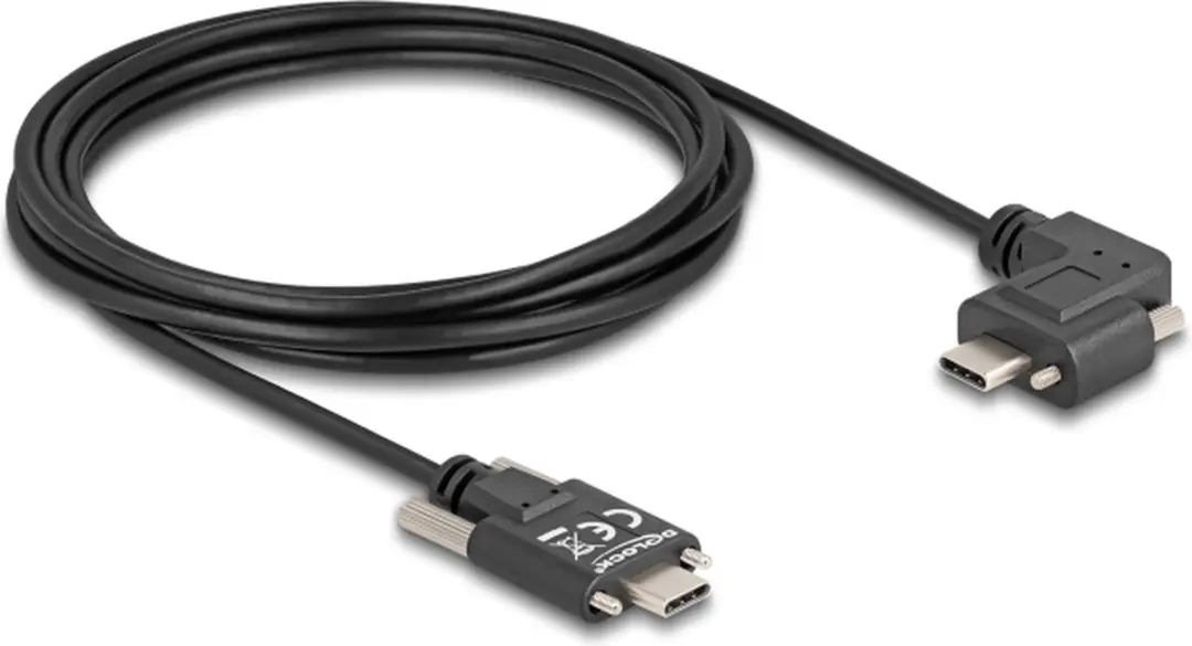 Delock USB-C Kabel 3m - 60W PD 3.0 - Zwart