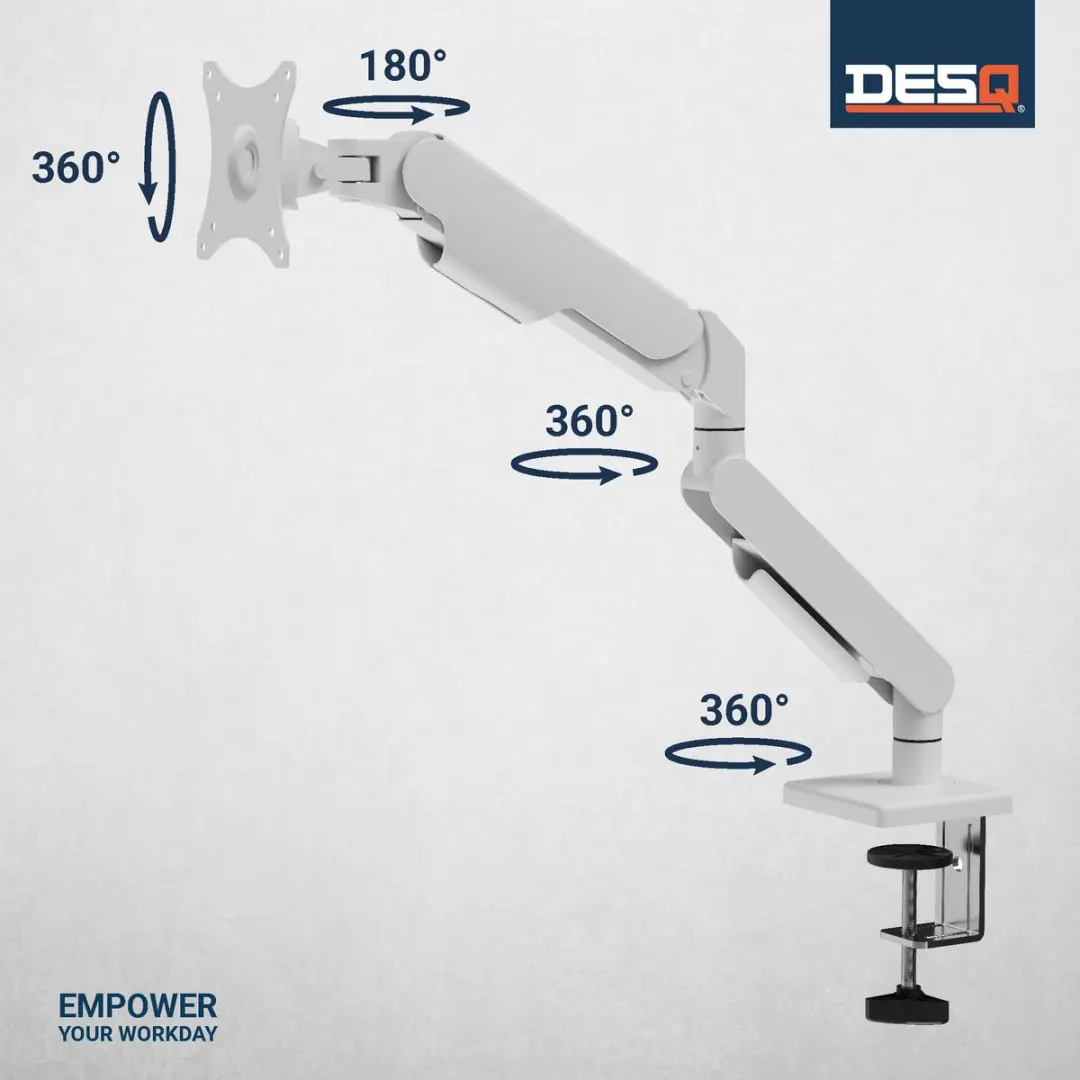 Desq Monitor Arm 1719.01 - 17-32 Inch - Wit - afbeelding 6 van 6
