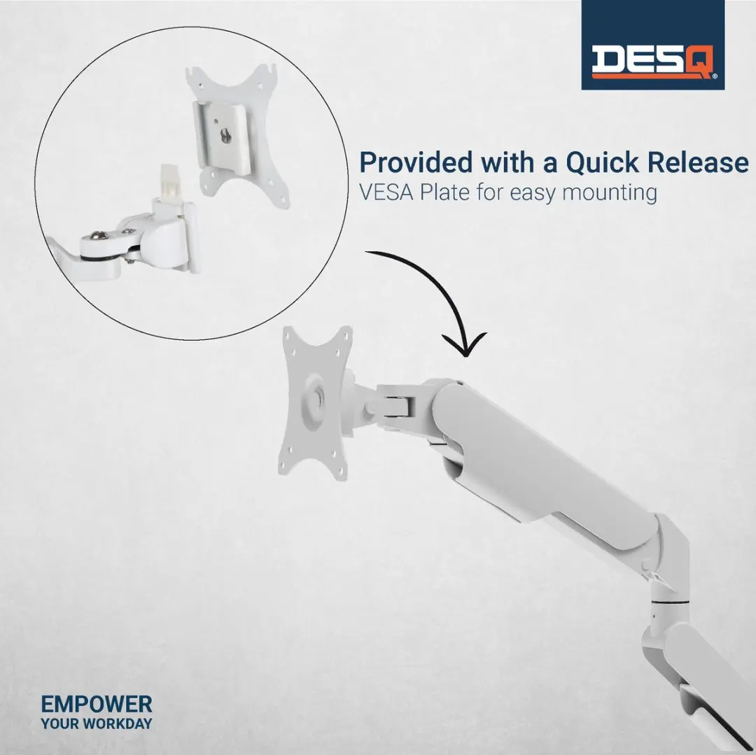 Desq Monitor Arm 1719.01 - 17-32 Inch - Wit