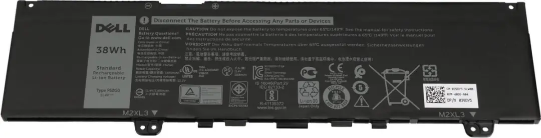 Dell F62G0 Batterij