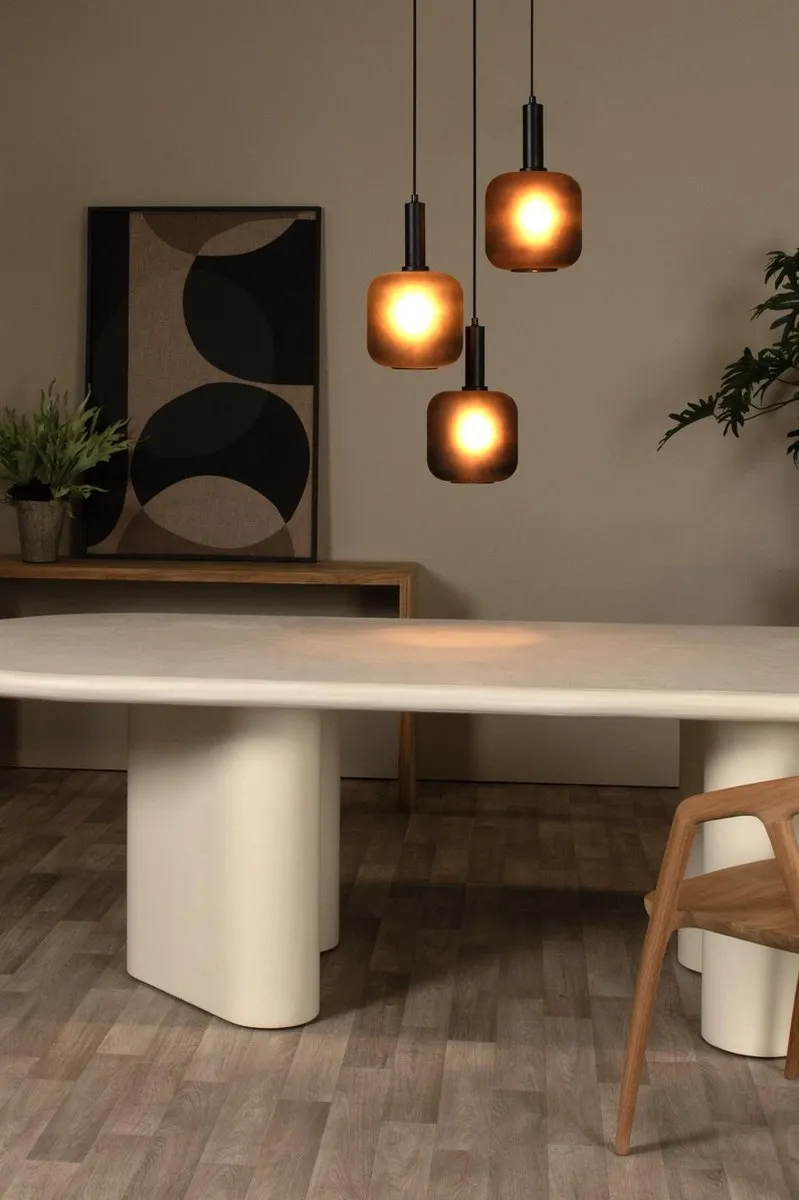 Lucide Eloise Hanglamp Ø40cm - 3xE27 - Zwart